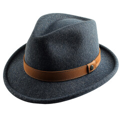 Elegant Navy Blue Wool Fedora Hat with Classic Design and Chic Appeal