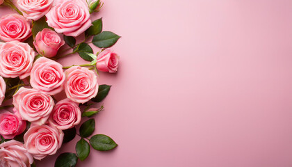 pink roses background