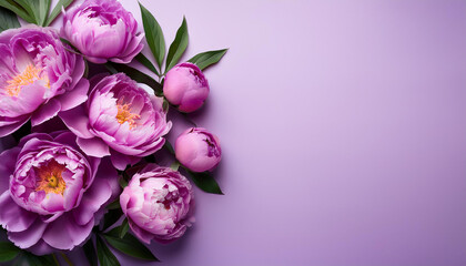 purple peonies background