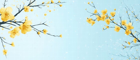 spring sale promo banner, yellow flowers on light background and 40% discount. online store discount code