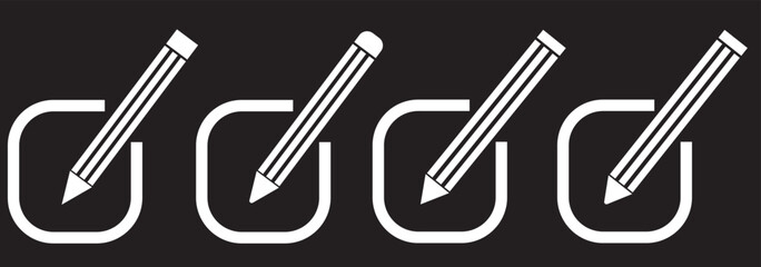 Edit icon vector isolated on white background. Pencil icon. sign up Icon vector. edit text