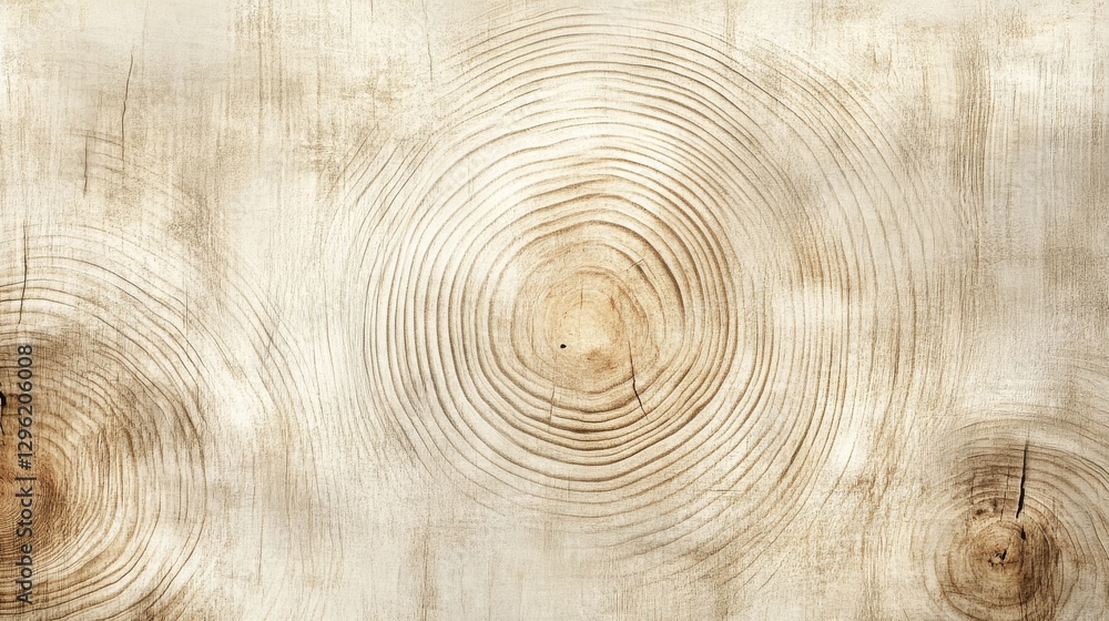 Poster a textured wood surface showing the distinct tree ring patterns