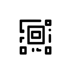 Fototapeta premium Digital QR Code Icon Representing Smart Transactions and Online Verification