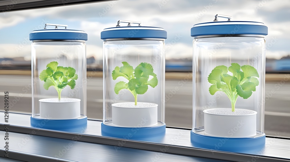 Poster innovative futuristic atmospheric towers utilizing bioengineered moss and fungi for hyper efficient 