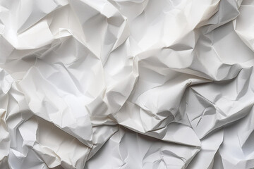 Fototapeta premium Crumpled paper texture background. Royalty high-quality free best stock of White wrinkly backdrop paper backgrounds, white fabric crushed textured crumpled, wrinkled sheet, copy space for text design