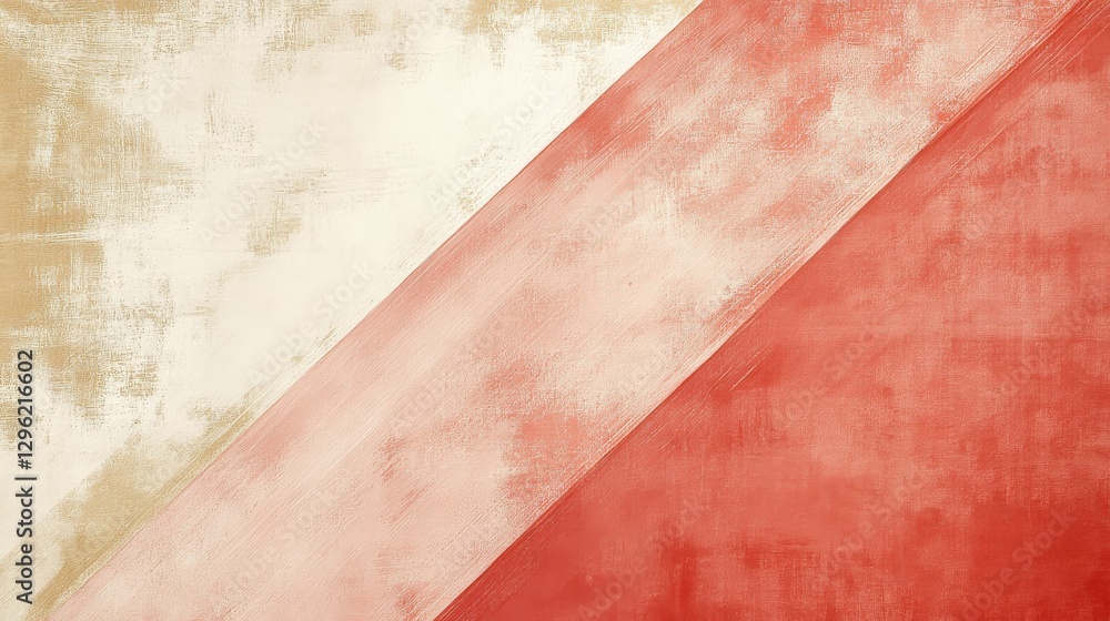 Poster abstract painted background featuring multiple color blocks with diagonal lines