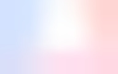 Pastel pink and blue blur backdrop. Light gradient vector banner. Background abstract purple sky. Soft blurred light bg. Pastel gradation water cover design.  Blurred color simple wallpaper