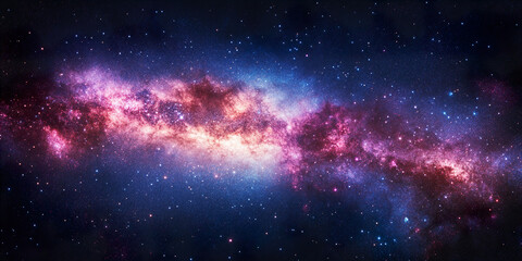 Naklejka premium Milky Way Galaxy View 