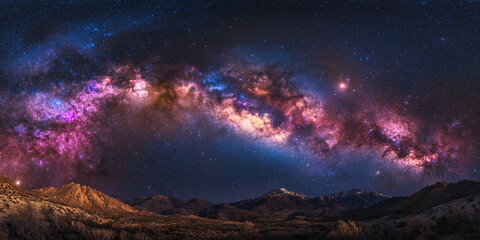 Naklejka premium Milky Way Galaxy View 