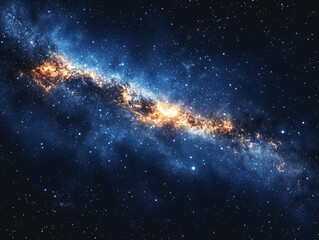 Obraz premium Deep space background with planets and stars