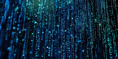 Matrix Code Digital Background
