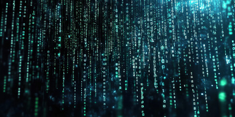 Matrix Code Digital Background
