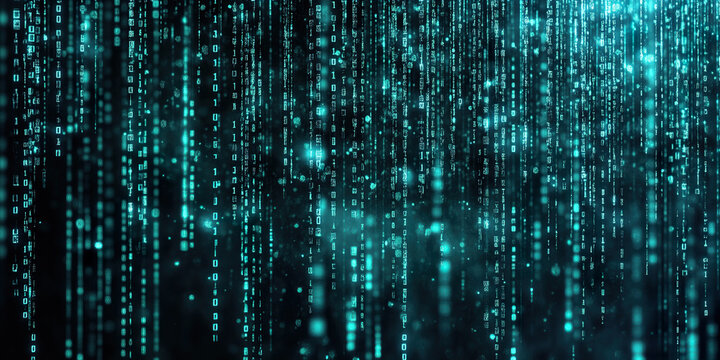 Matrix Code Digital Background
