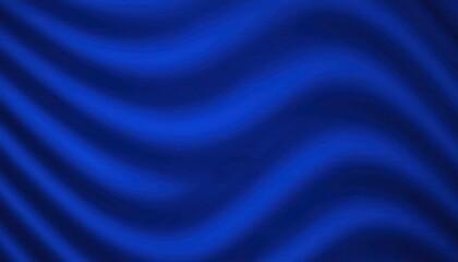 Obraz premium deep blue abstract wave texture with smooth flowing curves, soft lighting effect for background branding, digital art