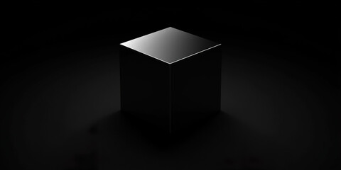Black Abstract Cube
