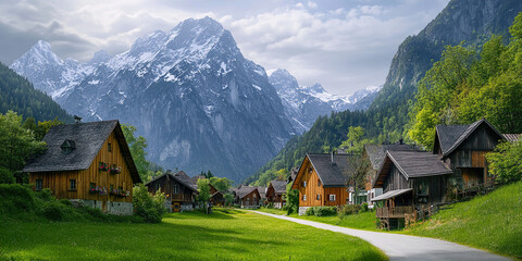 Austrian Mountain Landscape
