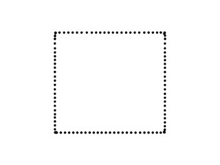 Creative dotted square art digital design abstract visuals modern aesthetics top view graphic concept