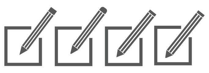 Edit icon vector isolated on white background. Pencil icon. sign up Icon vector. edit text