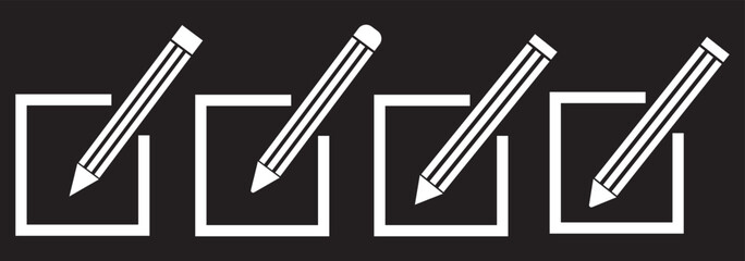 Edit icon vector isolated on white background. Pencil icon. sign up Icon vector. edit text