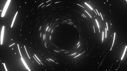 Obraz premium White lights in the shape of stars in the space