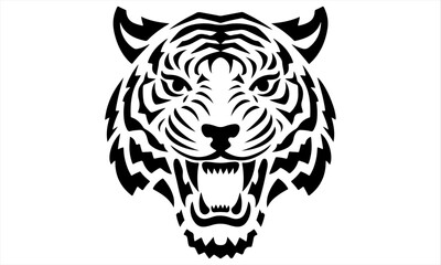 tiger head vector