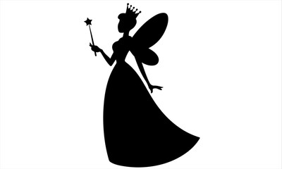 vector silhouette of a girl