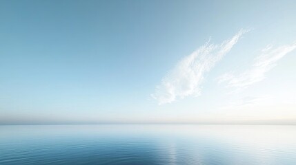 Fototapeta premium A seamless, gradient sky in soft blue, evoking a sense of calm and openness.