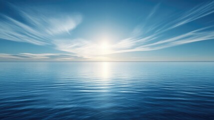 Obraz premium A seamless, gradient sky in soft blue, evoking a sense of calm and openness.