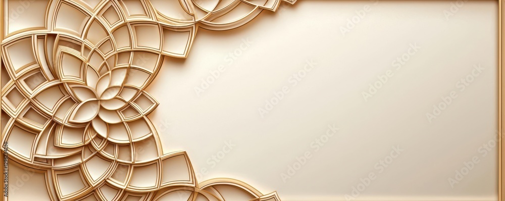 Aufkleber a decorative wooden frame with intricate spiral patterns, creating an elegant border for a blank spa