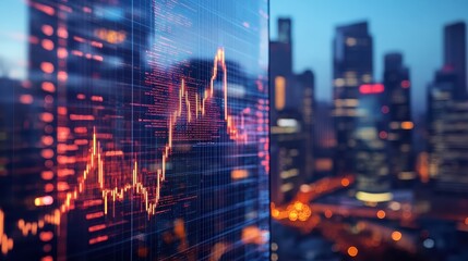 Fototapeta premium The world of finance, where numbers and deals intertwine to shape fortunes and destinies.