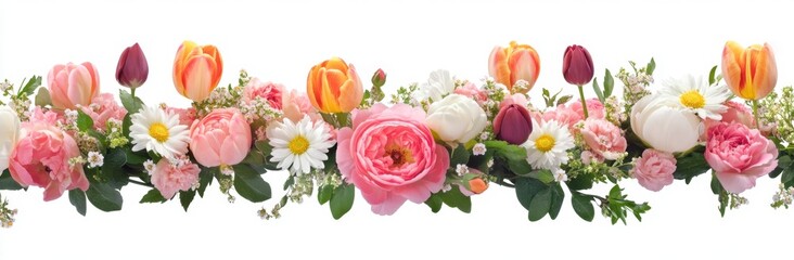 Elegant Floral Arrangement with Colorful Blooms and Greenery