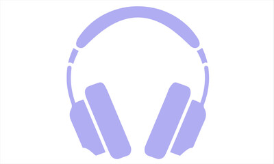 headphones on white background