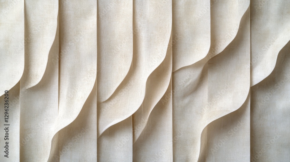 Poster abstract textile pattern showing vertical lines with wavy patterns