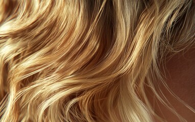 Naklejka premium Blond hair, color, texture, background, close-up, photorealistic, high-resolution 
