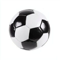 Classic Black and White Soccer Ball Isolated on White Background