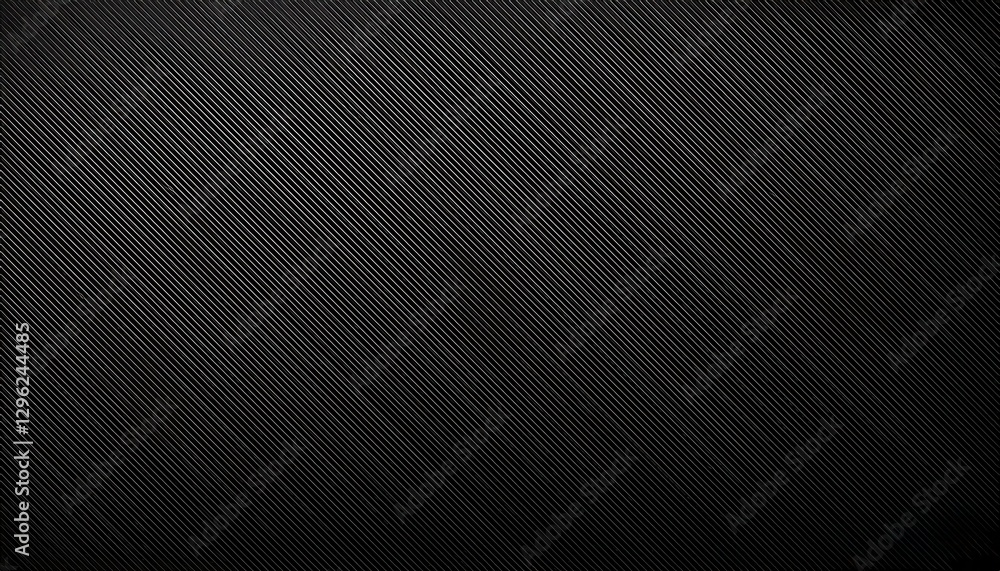 Poster black textured synthetic surface with fine diagonal lines, modern abstract background for design, br