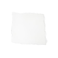 Torn paper texture with ripped edges isolated on a PNG transparent background. Perfect for design projects, scrapbooking, digital art, and creative compositions.


