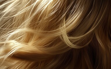 Naklejka premium Blond hair, color, texture, background, close-up, photorealistic, high-resolution 