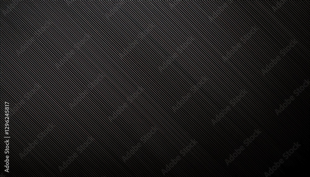 Poster black textured synthetic surface with fine diagonal lines, modern abstract background for design, br