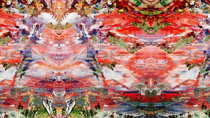 Abstract art background . Hand painting artwork on canvas .