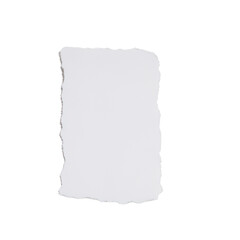 Obraz premium Torn paper texture with ripped edges isolated on a PNG transparent background. Perfect for design projects, scrapbooking, digital art, and creative compositions.