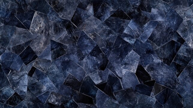 Blue stone mosaic texture background