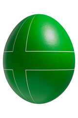 Rendered easter egg with a flag of Ladonia on the surface.