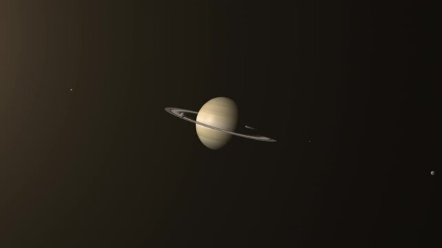 Saturn Moons Seamless Loop