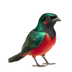 Fototapeta premium red backed shrike isolated