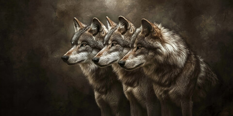 Obraz premium wolfs