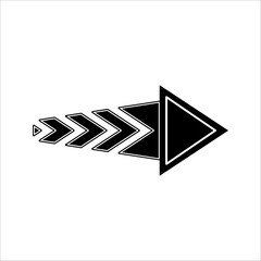 black arrow.right pointing arrow icon.trendy black arrow vector in flat style.Cursor icon.Vector illustration.