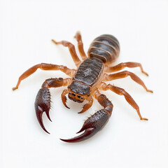 Pseudoscorpion isolated on a white background. Generative AI