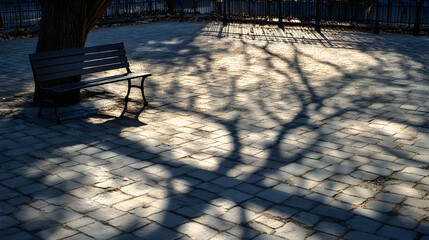 Ethereal Dance of Shadows: Embracing Nature's Silhouettes in an Urban Oasis at Dusk