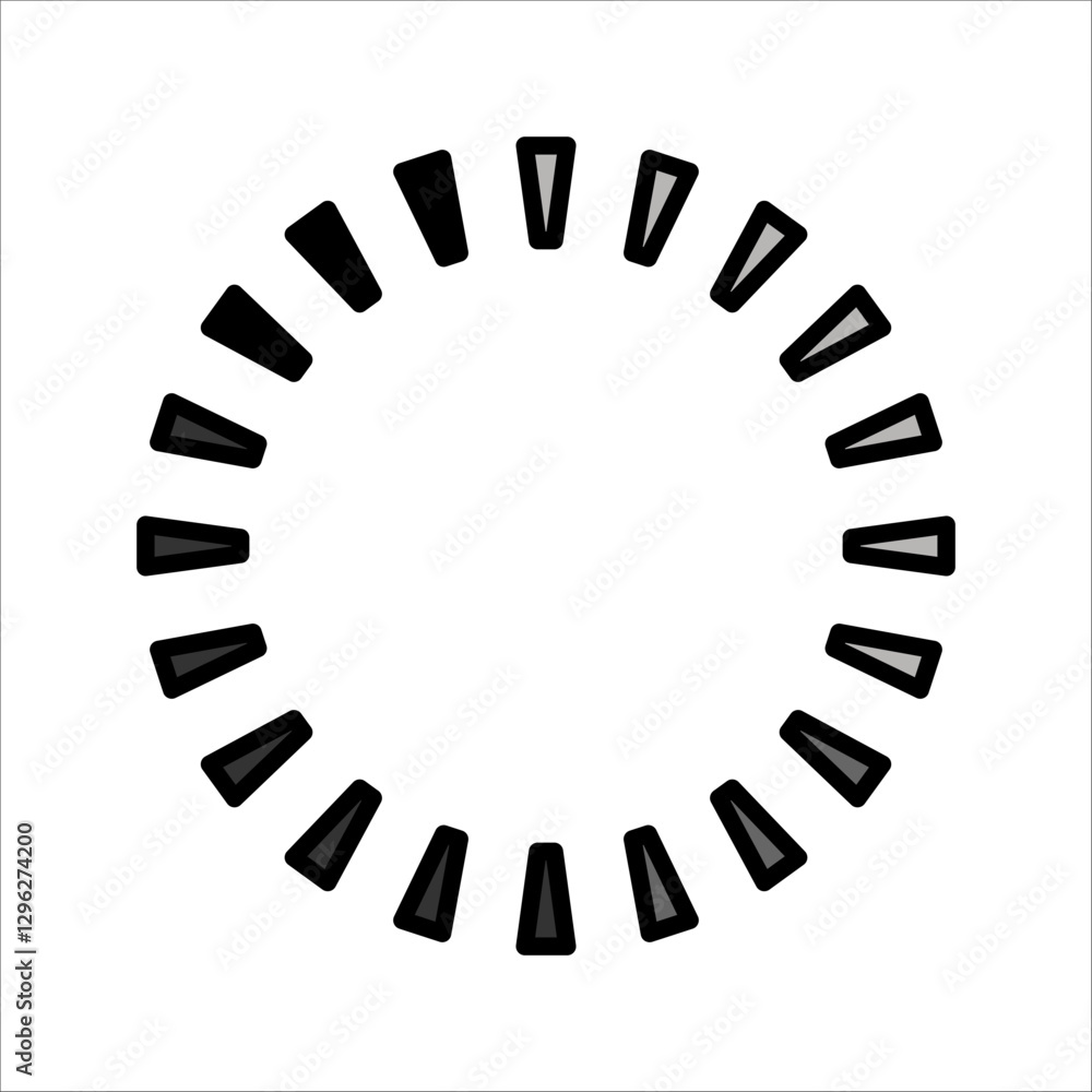 Poster loading bar icons. website load bar vector icon set. set loadingbar progress icon, circle loader col